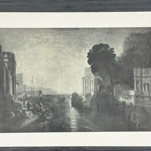 Joseph Mallord William Turner DIDO BUILDING CARTHAGE Fine Art Print 1902 Vintage
